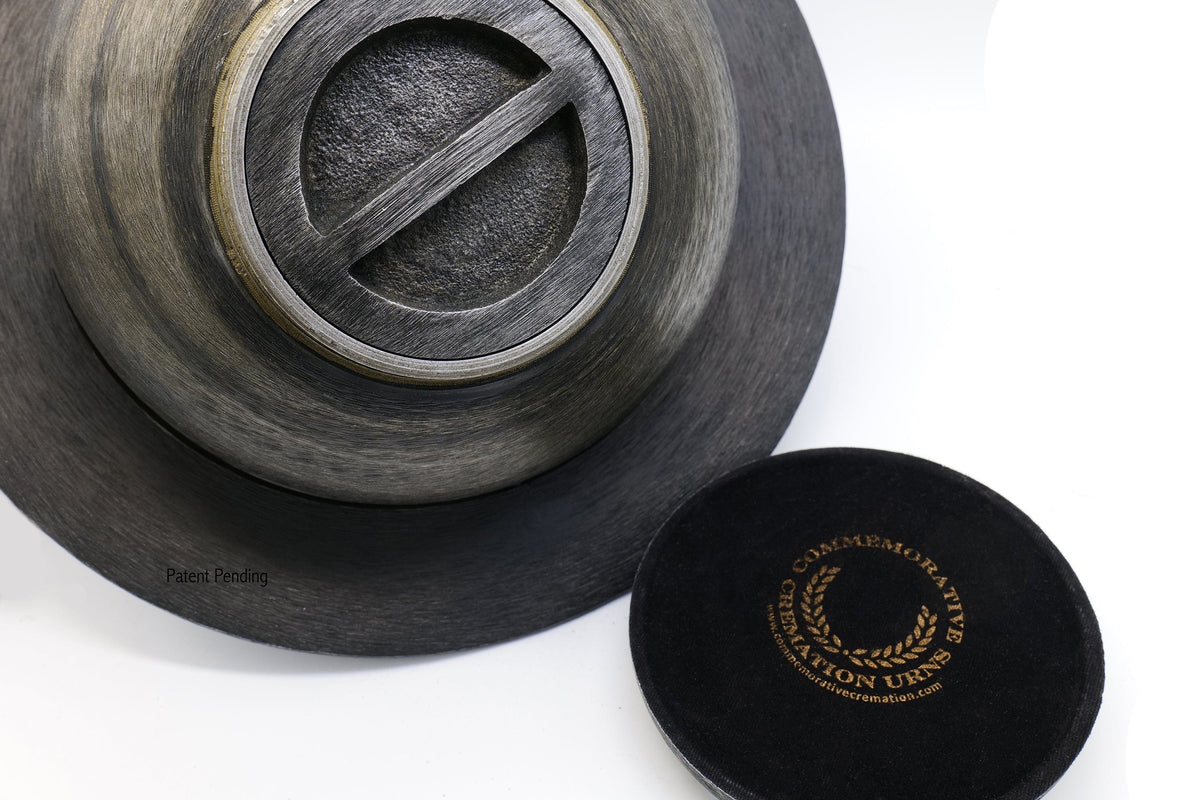 Commemorative Cremation Urns Home & Garden Carbon Fiber Gray 'My World' Planet Cremation Urns - Patent Pending