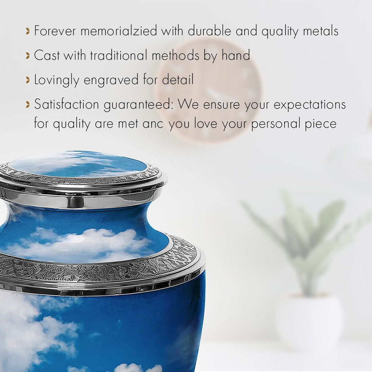 Commemorative Cremation Urns Home & Garden Heavenly Clouds Cremation Urn