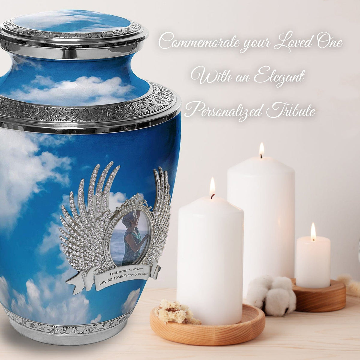 Commemorative Cremation Urns Home & Garden Heavenly Clouds Cremation Urns