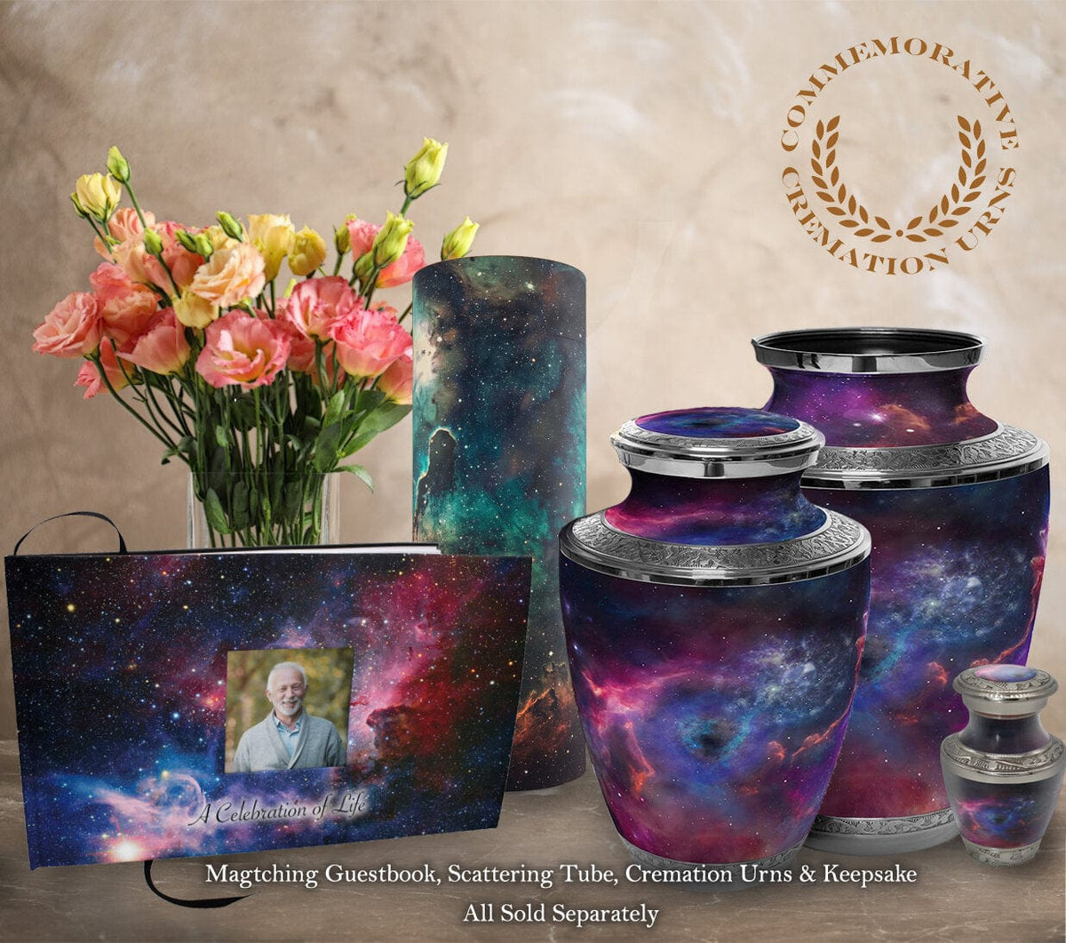 Commemorative Cremation Urns Home & Garden Interstellar Nebula Cremation Urn