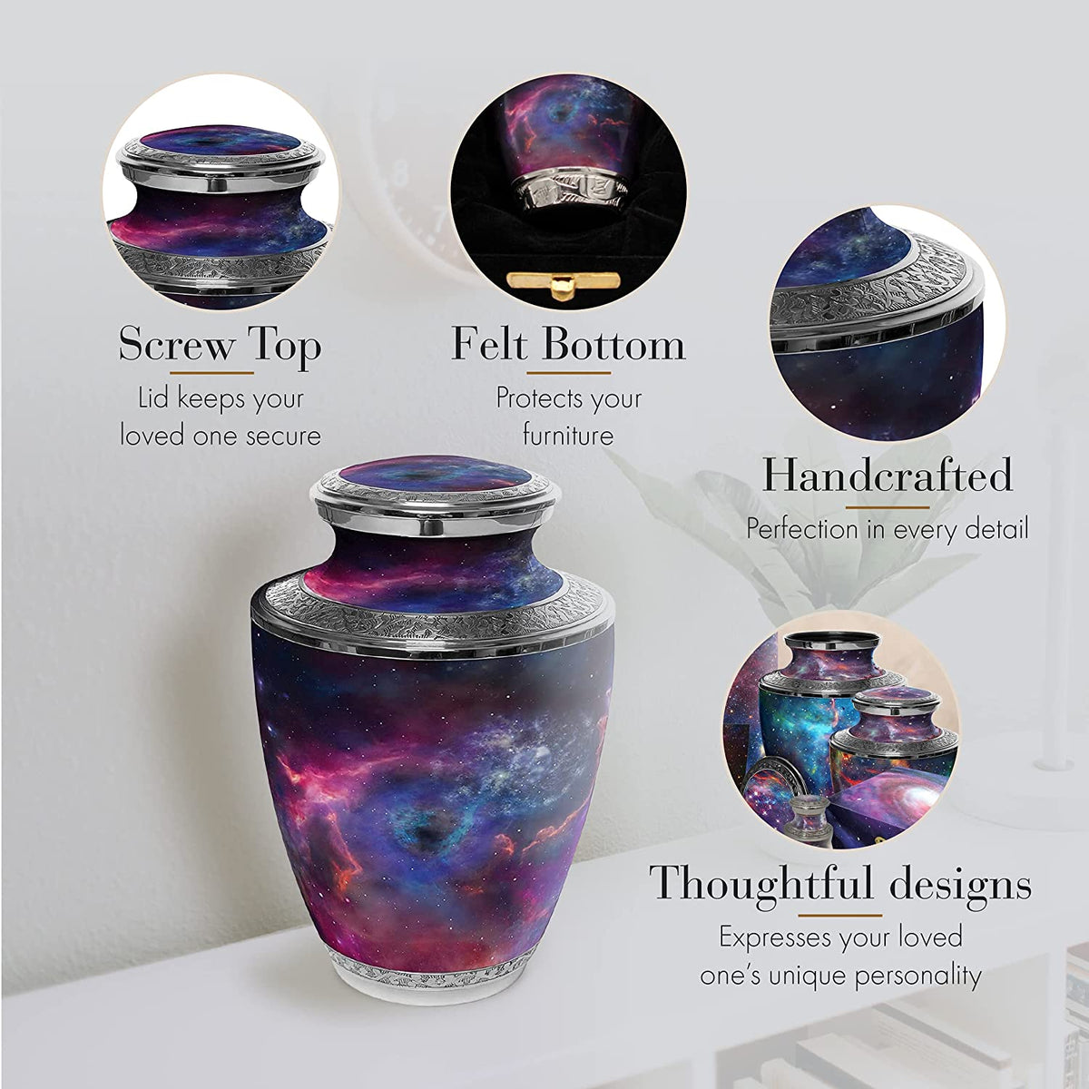 Commemorative Cremation Urns Home & Garden Interstellar Nebula Cremation Urn