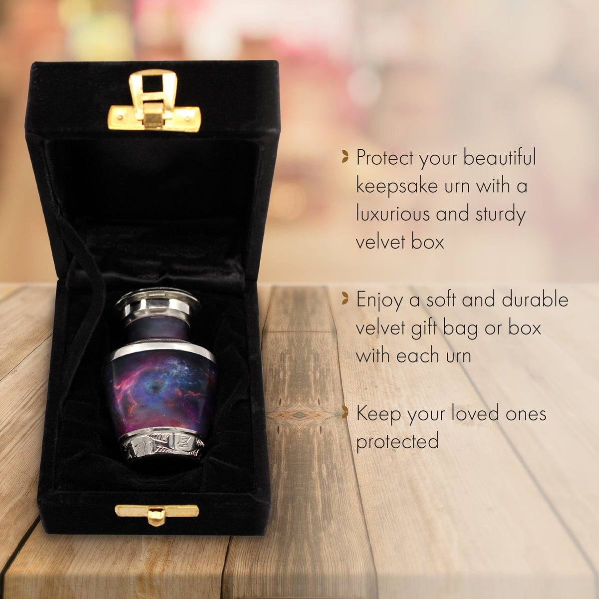 Commemorative Cremation Urns Home & Garden Keepsake Set of 4 Interstellar Nebula Cremation Urn