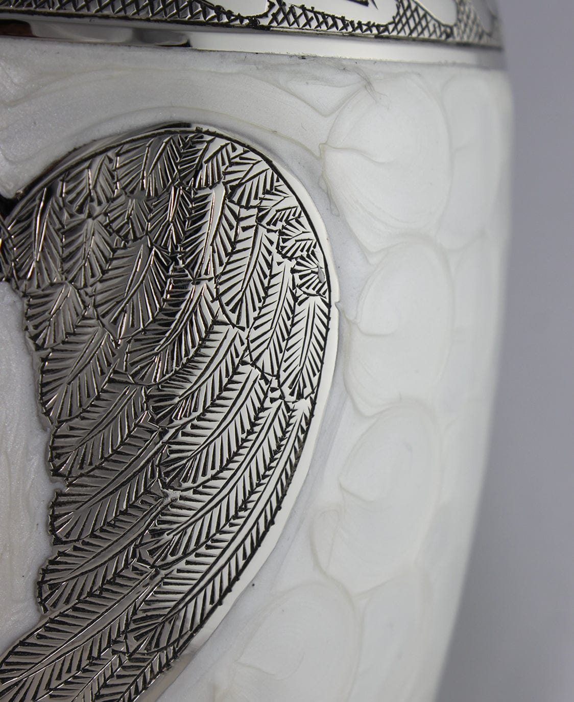 Commemorative Cremation Urns Home & Garden Loving Angel Wings - White Cremation Urn