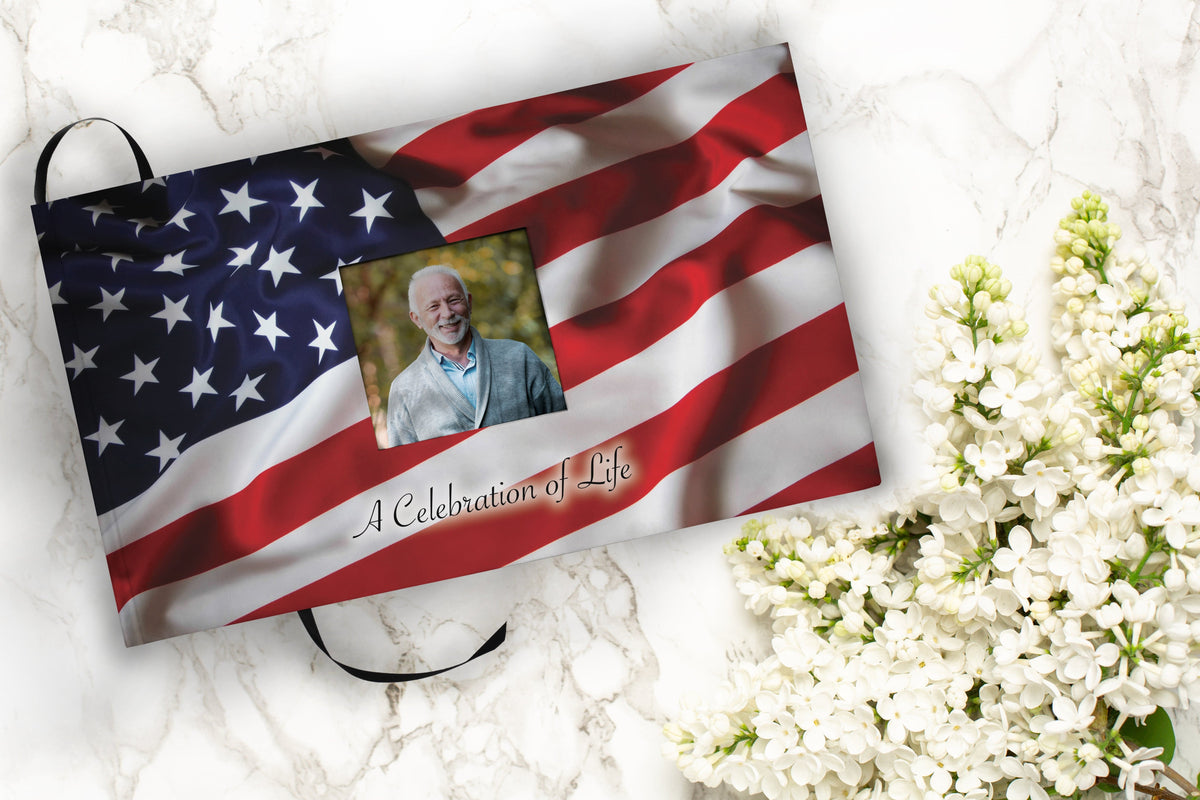 Commemorative Cremation Urns Home & Garden Matching Funeral Guestbook American Flag Memorial Collection Chest Cremation Urn