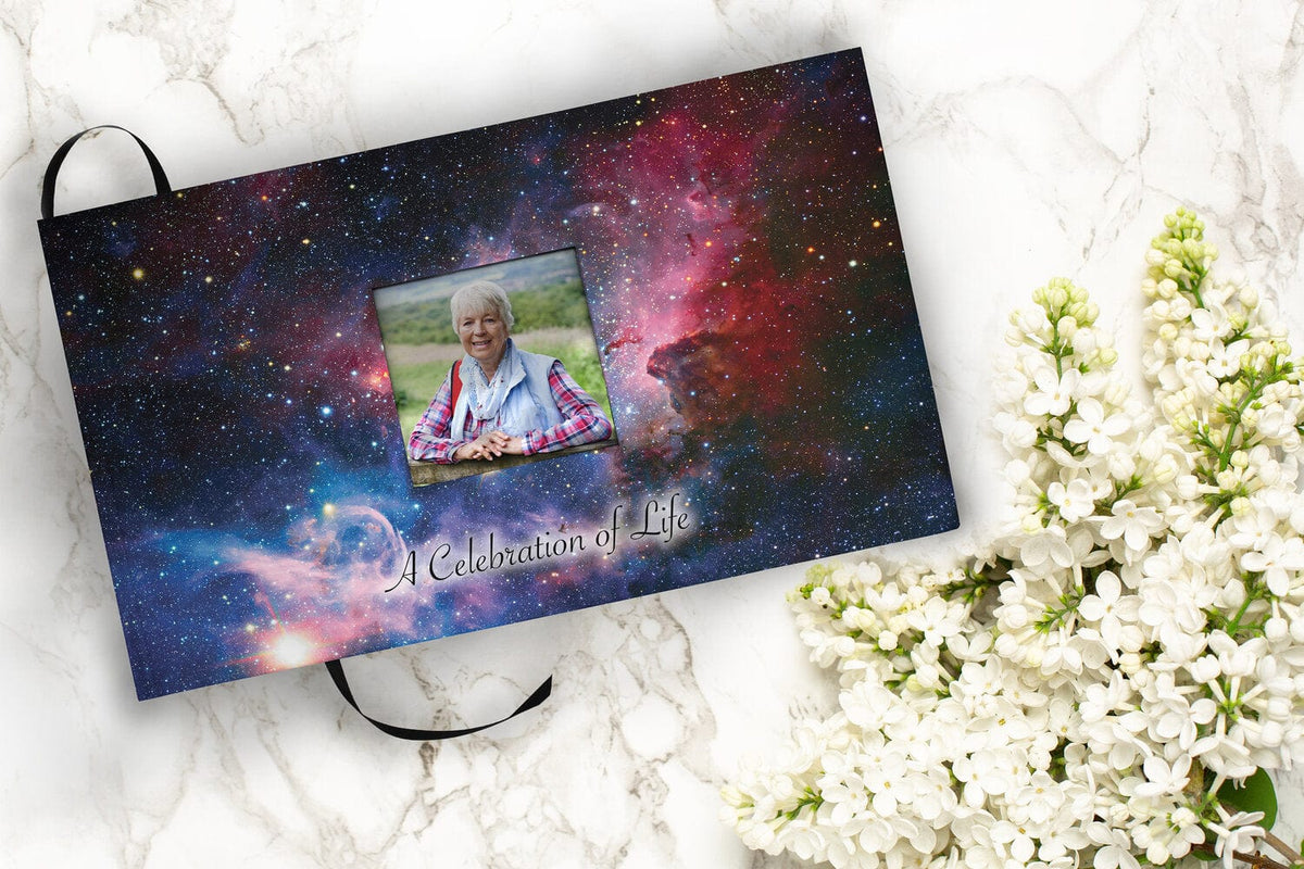 Commemorative Cremation Urns Home & Garden Matching Funeral Guestbook Interstellar Nebula Cremation Urn