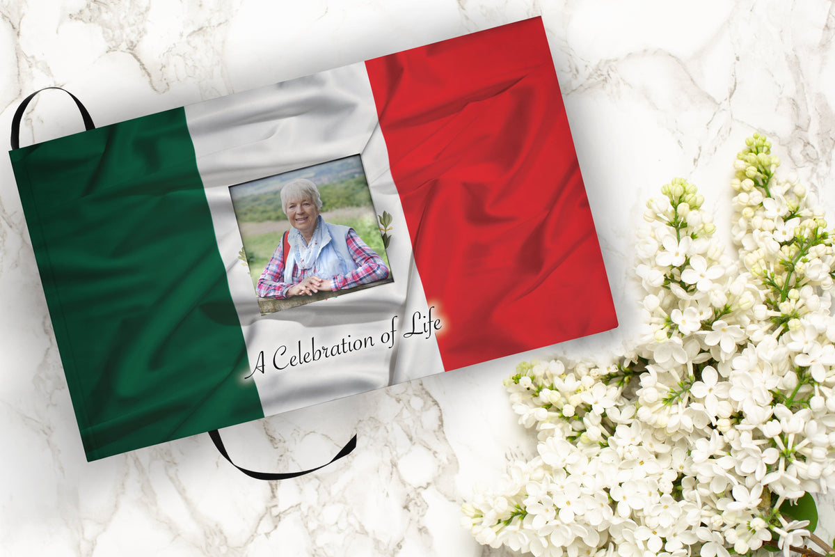 Commemorative Cremation Urns Home & Garden Matching Funeral Guestbook Mexican Flag Cremation Urn
