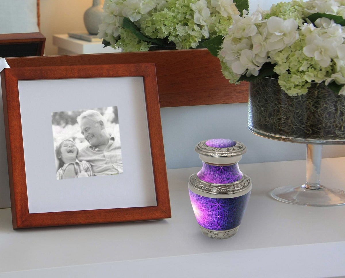 Commemorative Cremation Urns Home & Garden Seed of Life Geometric Cremation Urn