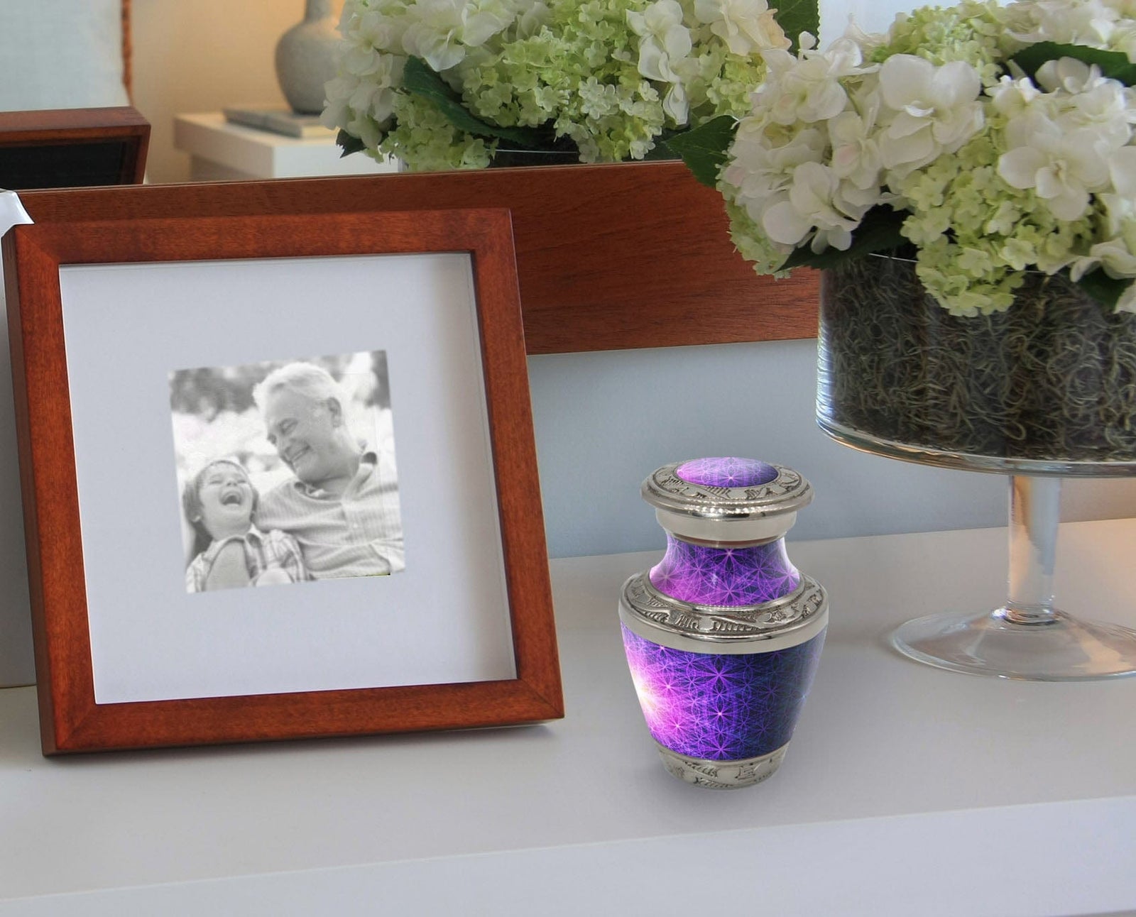 Commemorative Cremation Urns Home & Garden Seed of Life Geometric Cremation Urn
