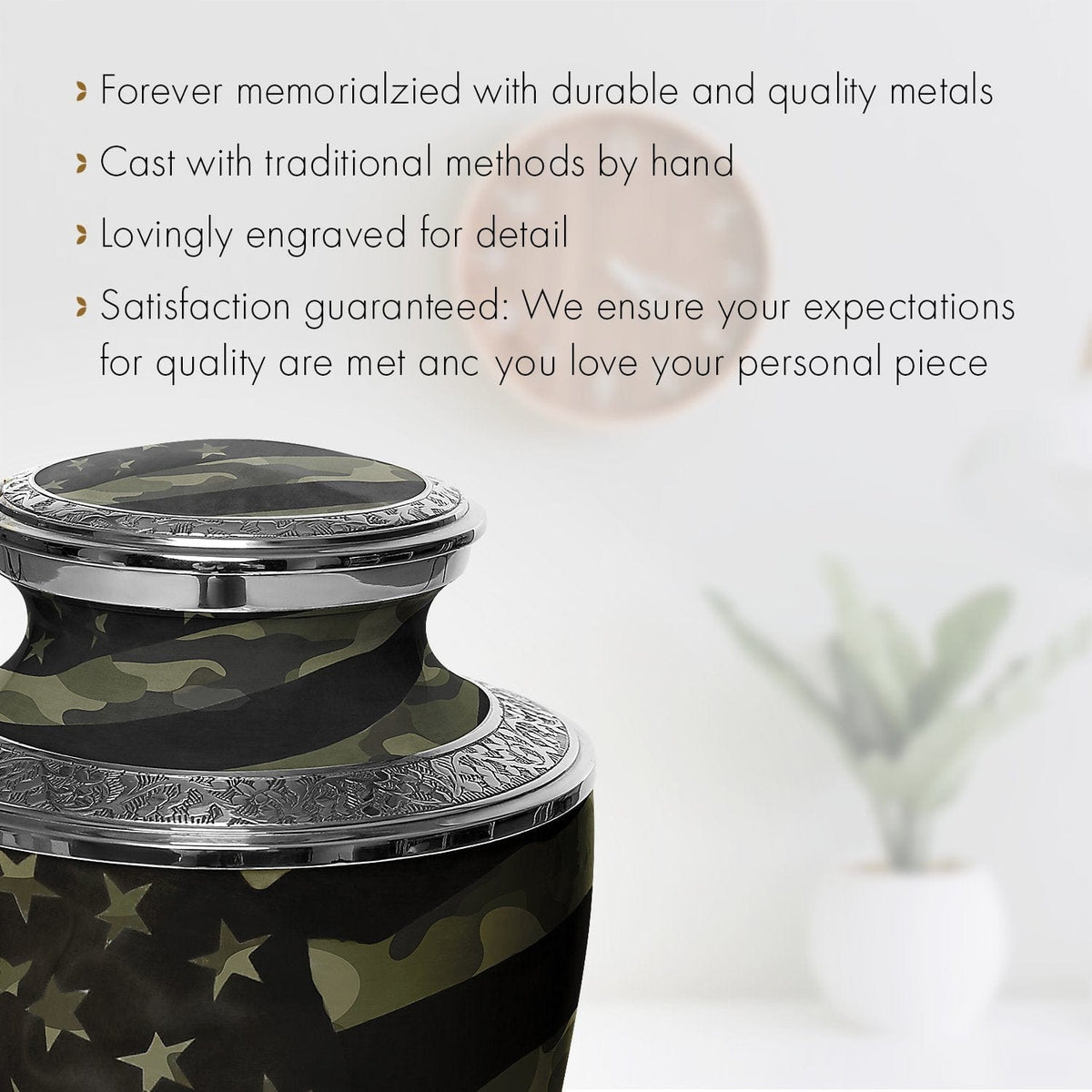 Commemorative Cremation Urns Home & Garden Traditional Camouflage Flag Military Cremation Urn