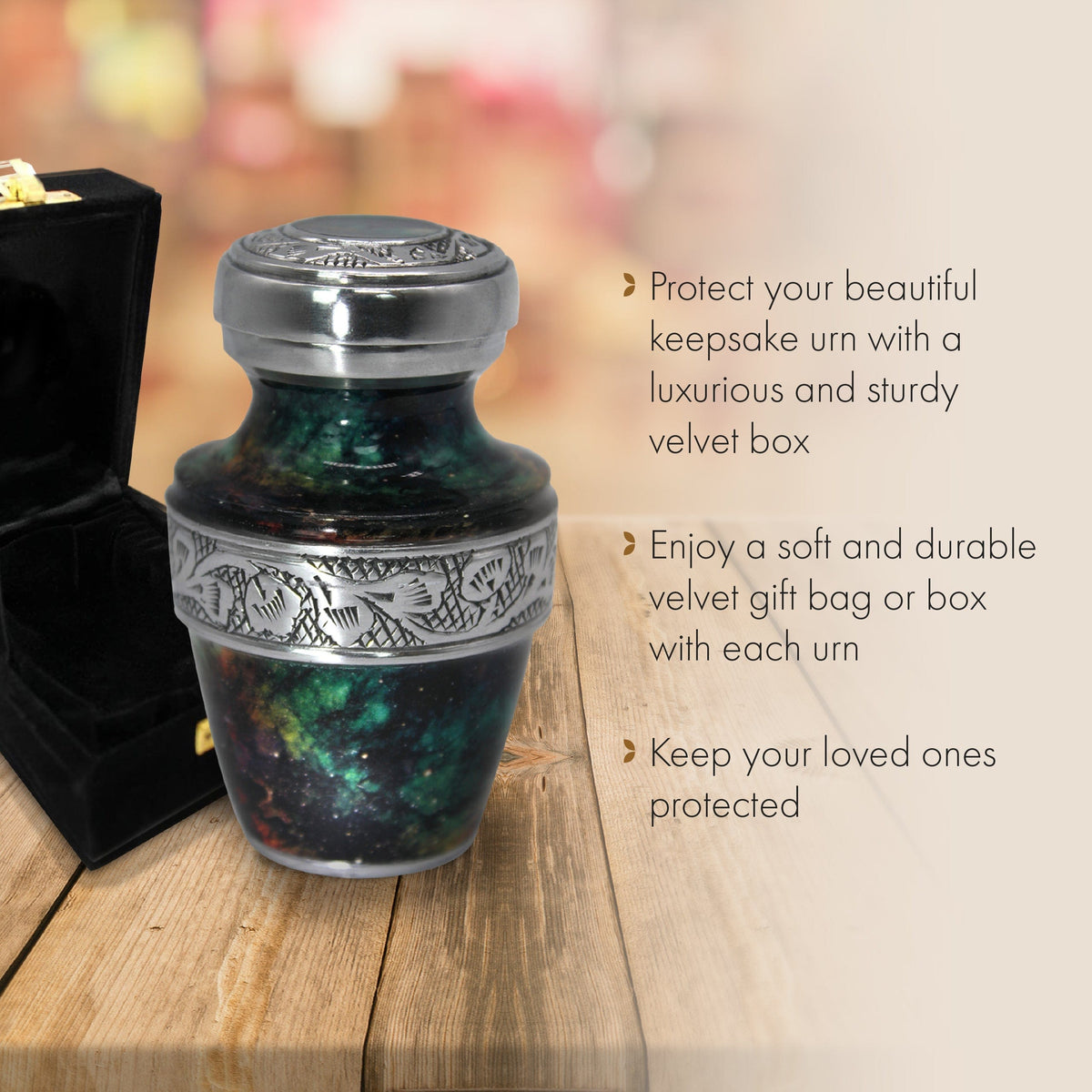 Commemorative Cremation Urns Keepsake Set of 4 Supernova Cremation Urn