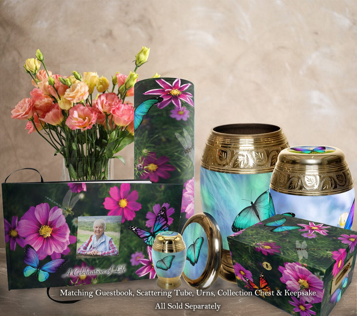 Commemorative Cremation Urns Magical Garden - Biodegradable & Eco Friendly Burial or Scattering Urn / Tube