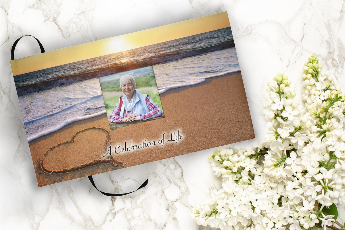 Commemorative Cremation Urns Matching Guestbook Endless Summer - Biodegradable & Eco Friendly Burial or Scattering Urn / Tube