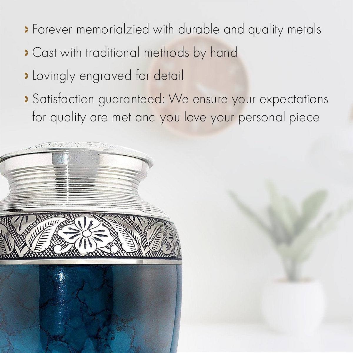 Commemorative Cremation Urns Moonstone Blue Cremation Urn