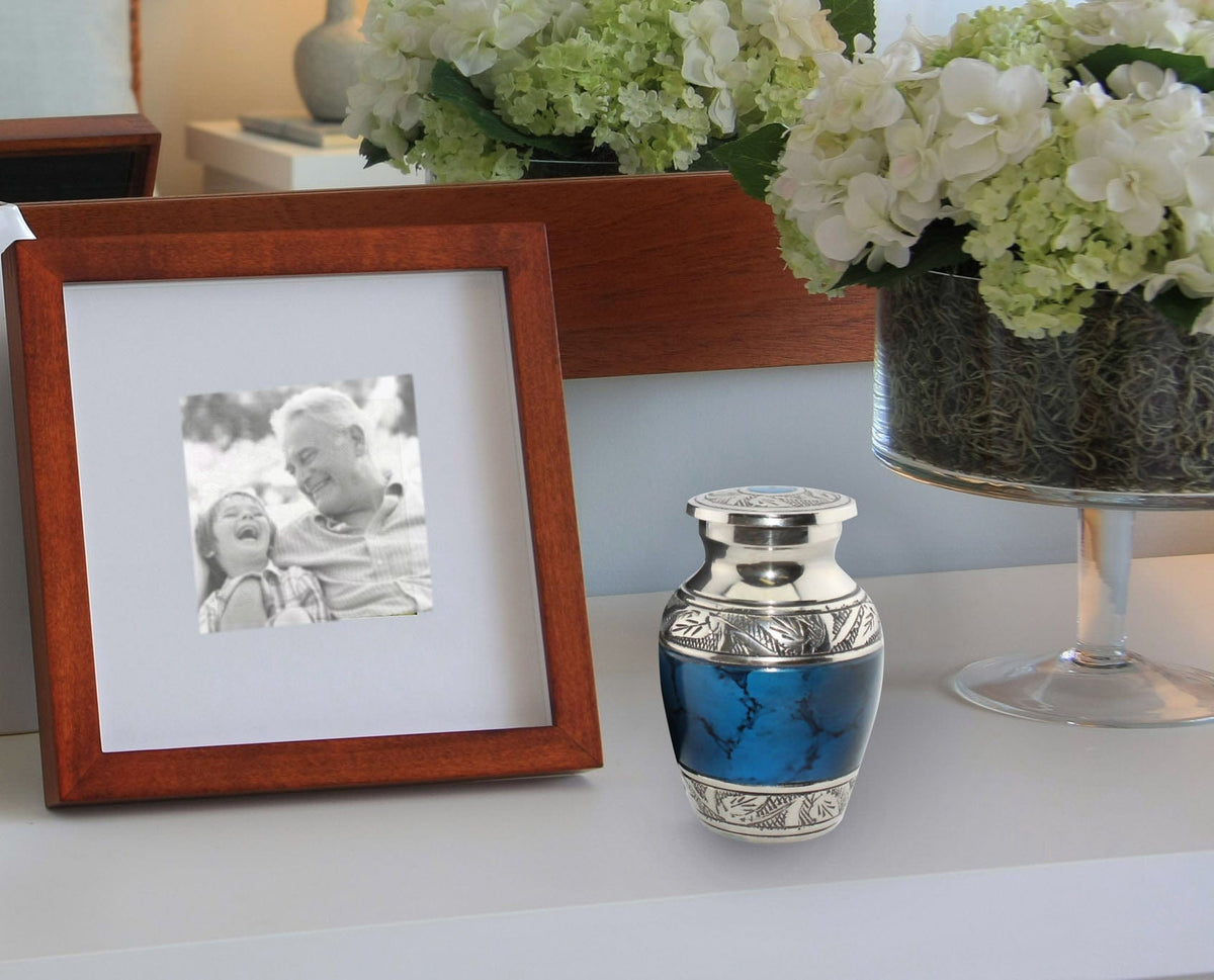 Commemorative Cremation Urns Moonstone Blue Cremation Urn