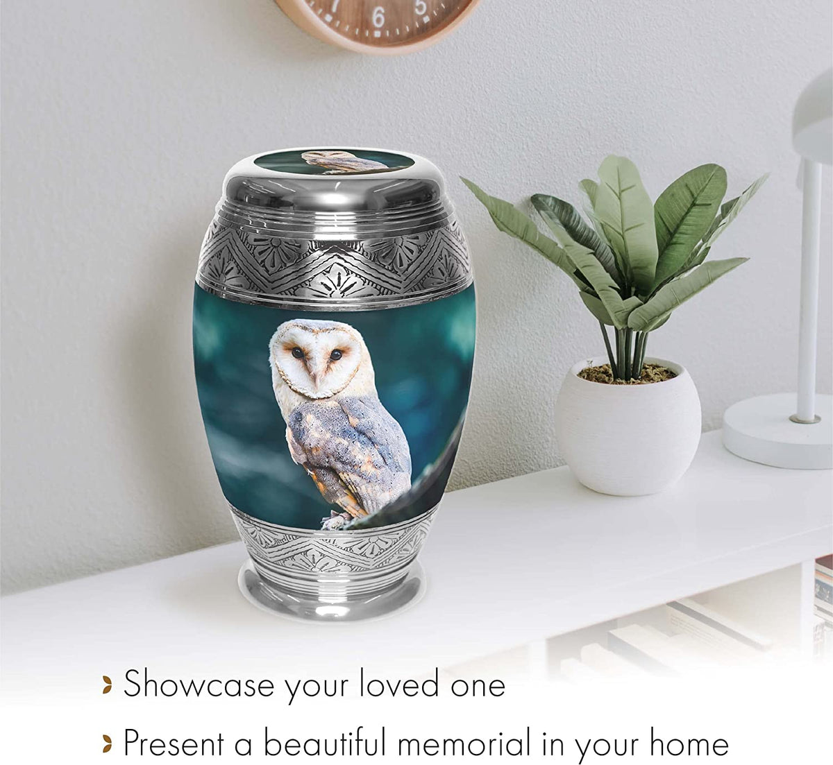Commemorative Cremation Urns Observing Owl Cremation Urn