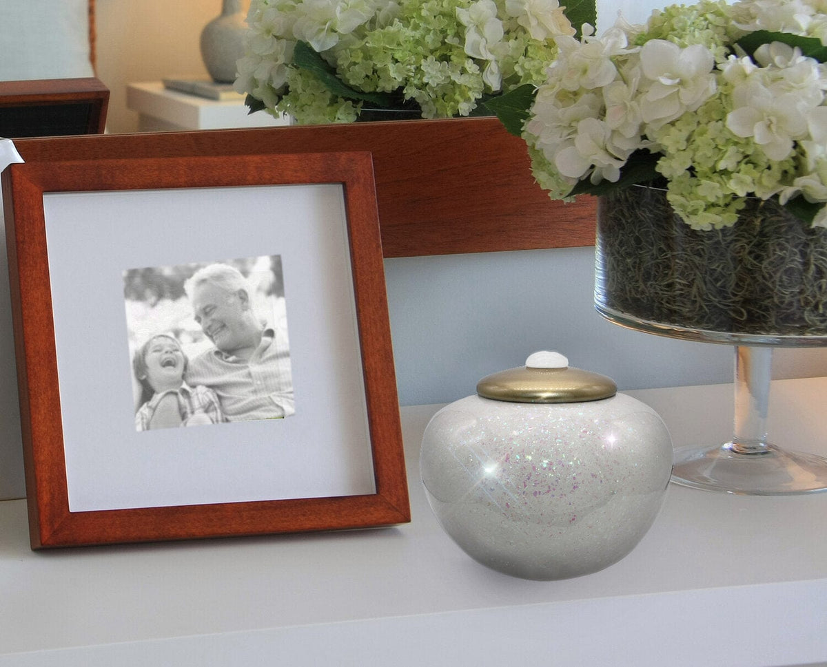 Commemorative Cremation Urns Prismatic Shimmering Light Cremation Urn