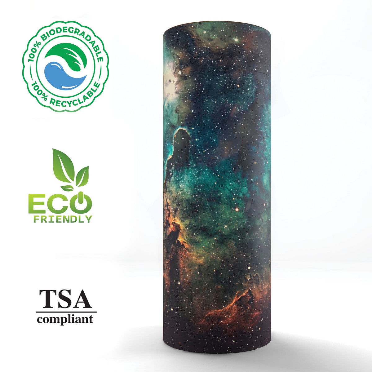 Commemorative Cremation Urns Supernova Biodegradable & Eco Friendly Burial or Scattering Urn / Tube