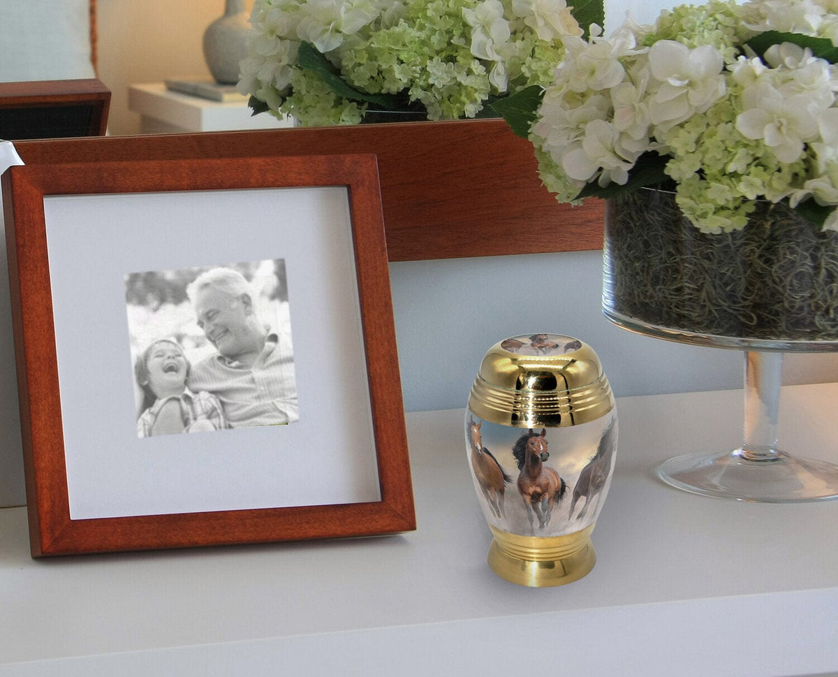 Commemorative Cremation Urns Wild Horses Cremation Urn