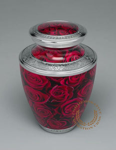 Crimson Rose Cremation Urns